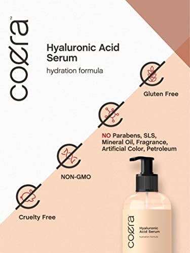 Coera Hyaluronic Acid Serum - 8 fl oz Moisturizer for Hydrating Skin
