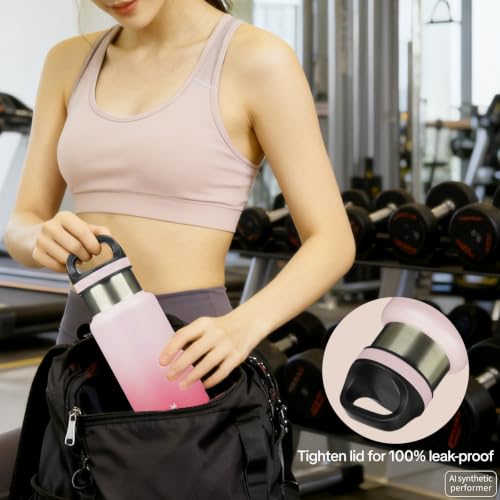 BJPKPK 18oz Insulated Stainless Steel Water Bottle - Leak-Proof & BPA-Free