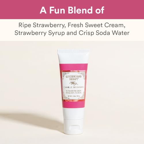 Camille Beckman Glycerine Hand Therapy - Strawberry Italian Soda, 1.35 oz