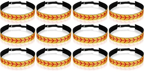 Yinder 2-Pack Softball Headbands for Girls & Women, Adjustable Sports Hair Accessories