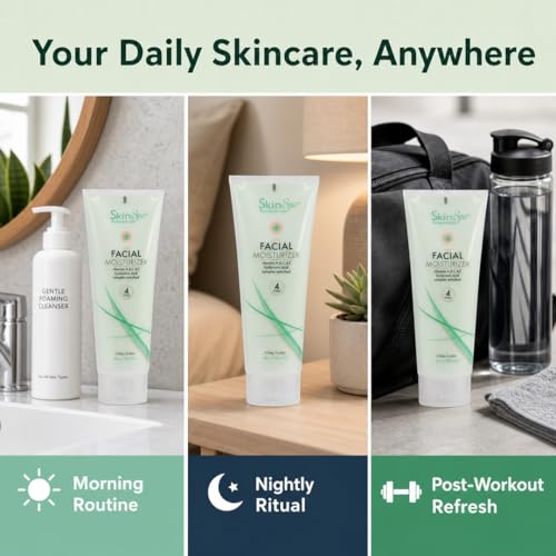 SkinSpa Daily Face Moisturizer with Hyaluronic Acid, Retinol & Vitamins, 8 oz