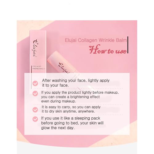 Elujai Collagen Multi Balm Hydrating Stick for Moisturizing Skin
