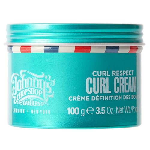 Johnny's Chop Shop Curl Respect Cream - Medium Hold, Lightly Moisturising, Curl Defining for Men 100g