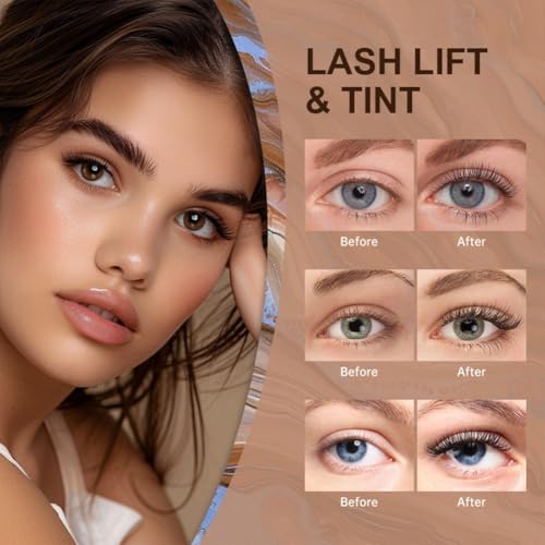 Ehinew Professional Lash Lift and Tint Kit - DIY Eyelash Perming Set
