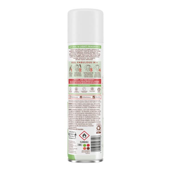 Batiste Dry Shampoo, Bare Fragrance - Oil Absorbing Spray (2 Pack)