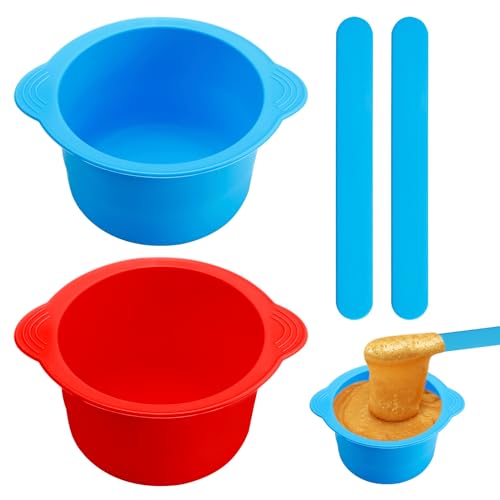 Silicone Wax Warmer Liners Set with Spatulas - Reusable Non-Stick for Hair Removal