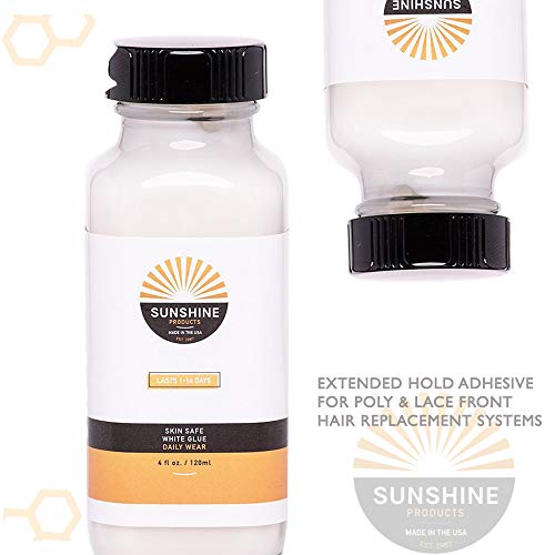 Sunshine Tape Lace Wig Adhesive - Skin Safe White Glue (.5oz)