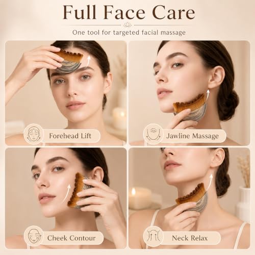 Lymphatic Drainage Face Brush 2-Pack for Sculpting & Anti-Puffiness