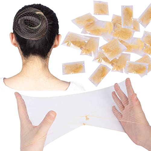 WeKen Blonde Invisible Hair Net 20 Inch - 100 Pcs Professional Food Service & Ballet Net