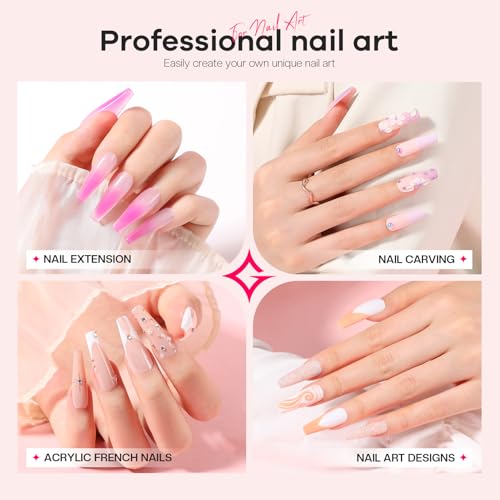 Glamonade Professional Acrylic Nail Liquid - 2.5oz Non-Yellowing EMA for DIY & Salon