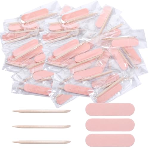 20PCS Mini Nail Files & Cuticle Pushers for Manicure & Pedicure