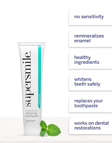Supersmile Original Mint Whitening Toothpaste - 1.4 oz Travel Size