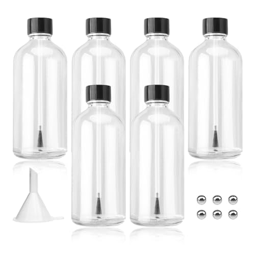 100ML Large Empty Nail Polish Bottles - Refillable Glass with Brush