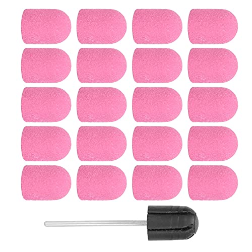 Pink Nail Drill Bits Set for Manicure & Pedicure - Sanding & Polishing Burrs
