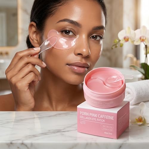 Alien Seal PDRN Pink Collagen Eye Patches for Dark Circles & Puffiness