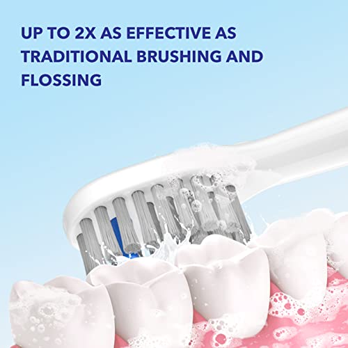 Waterpik Compatible Flossing Toothbrush Heads - 3 Pack Replacement for Sonic Fusion