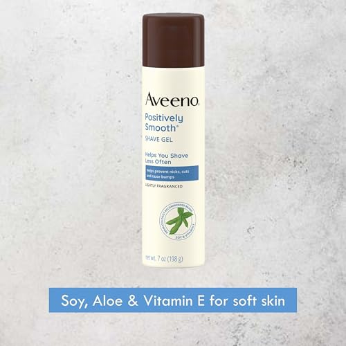 Aveeno Positively Smooth Shave Gel 7 oz Twin Pack - Moisturizing & Soothe