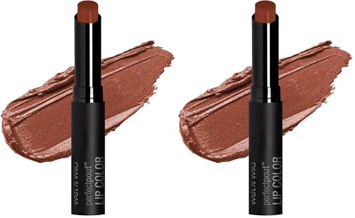 wet n wild Perfect Pout Lipstick, Long-Lasting Creamy Lip Color, 2-Pack