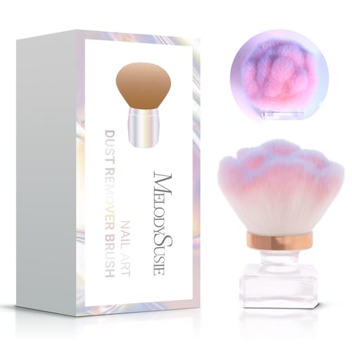 MelodySusie Nail Art Dusting Brush - Pink-Purple Makeup Brush