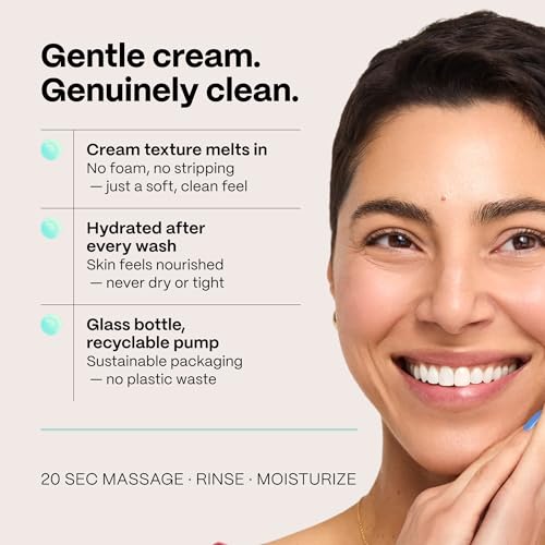 Mad Hippie Cream Cleanser – Citrus Gentle Face Wash with Hyaluronic Acid, 4oz