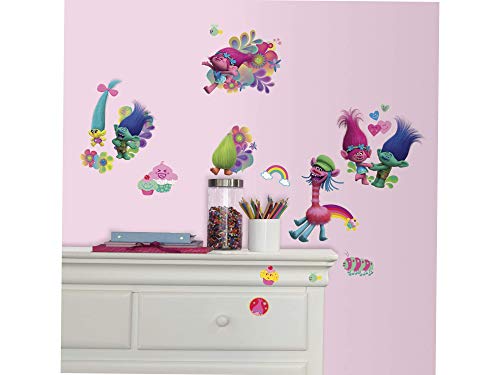 Trolls Peel and Stick Wall Decals - 24 Easy Apply Designs