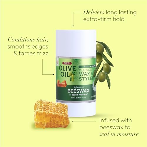 Olive Oil Wax Stick Styler & Nourishing Sheen Spray Bundle for Hair Care