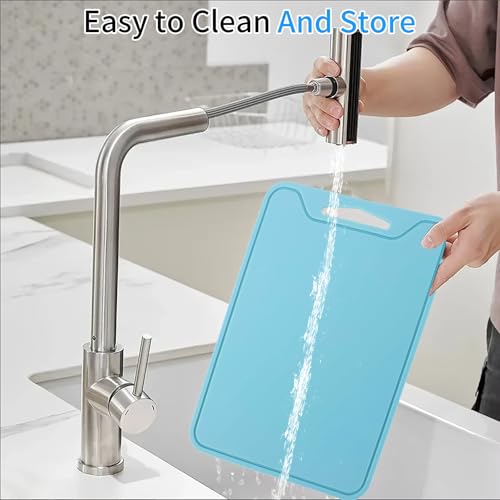 Flexible Silicone Cutting Board - BPA Free, Dishwasher Safe, 11.8"x8.6"