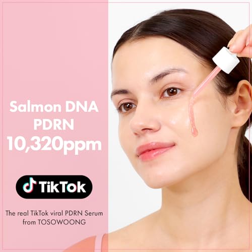 TOSOWOONG Pink Peptide 12 PDRN Serum for Radiant Skin