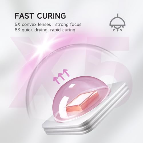 Halmai Handheld UV Nail Lamp - Cordless Mini Gel Polish Dryer