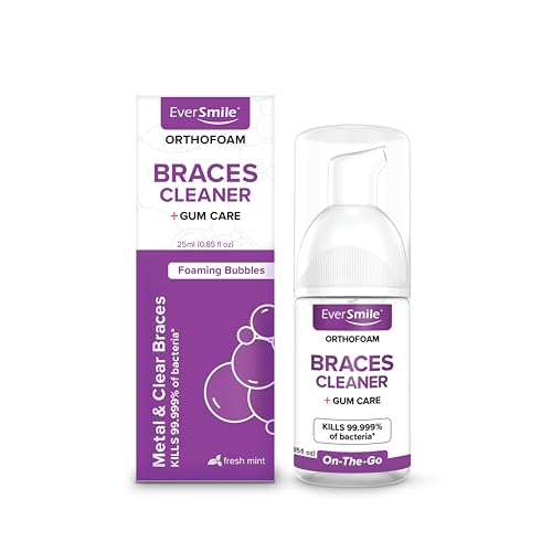 EverSmile OrthoFoam Braces Cleaner - Travel Size 25ml Whitening Foam