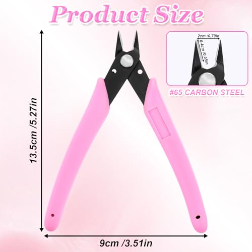 Pink Rhinestone Remover Scissors - 5" Nail Art Tool
