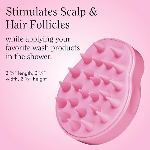 Rizos Curls Scalp Massage Brush - Silicone Exfoliating Shampoo Scrubber
