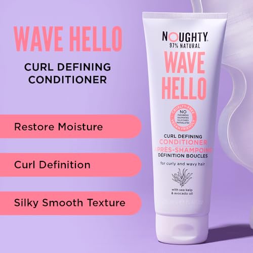 Noughty Wave Hello Curl Defining Conditioner for Curly Hair, 8.45 fl. oz