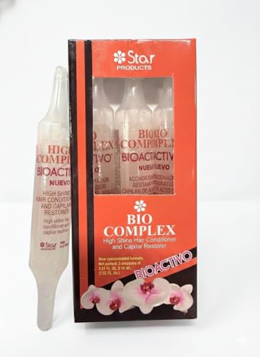 Bio Complex Bioactivo High Shine Hair Conditioner Ampoules, 3 Pack