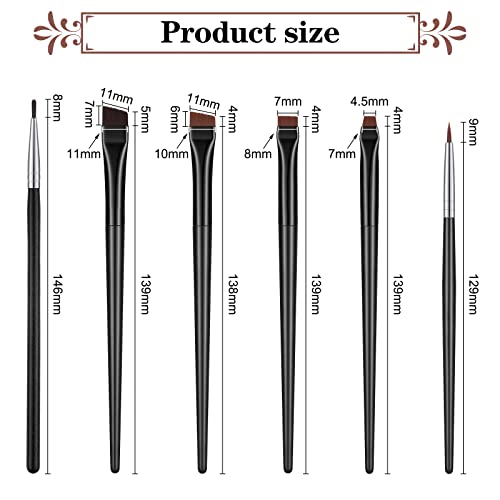 Potchen 30-Piece Eyeliner and Eyebrow Makeup Brush Set