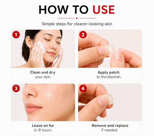 Invisible Acne Spot Patches - 180 Count Ultra Thin Hydrocolloid Stickers