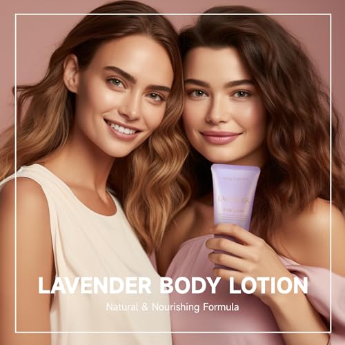 BODY & EARTH Lavender Spa Gift Set - 6-Piece Self Care Bath Kit for Women
