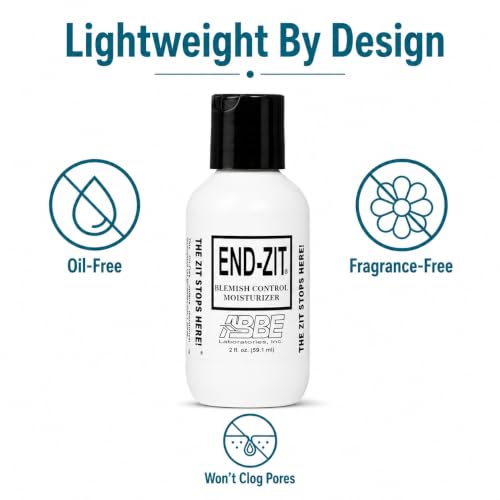 End-zit Blemish Control Moisturizer for Acne Prone Skin, Oil-Free, 2 oz