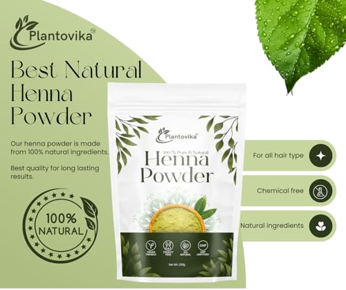 Pure Henna Powder for Hair Coloring - 14.11 oz | Plant-Based, No Chemicals