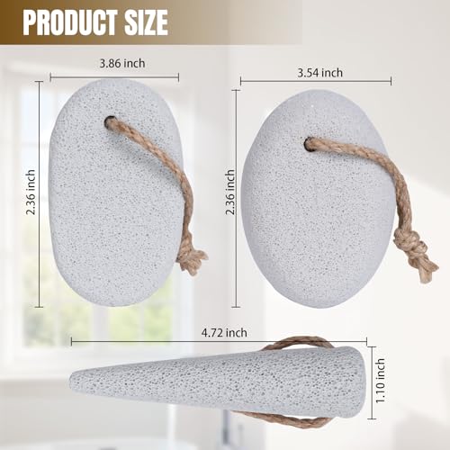 DEBETOOL 3-Pack Volcanic Pumice Stone Set for Feet Care