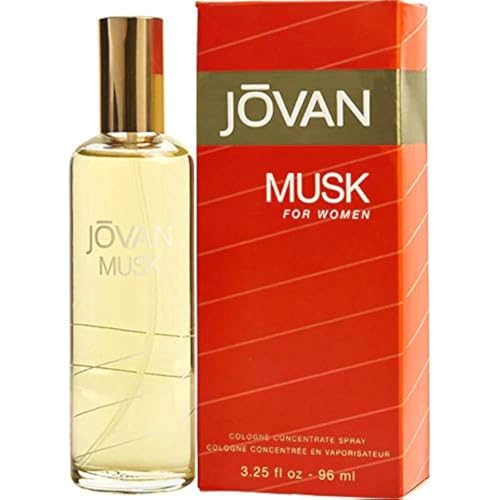 Jovan Musk Cologne Spray for Women - 3.25 oz Floral Woody Fragrance