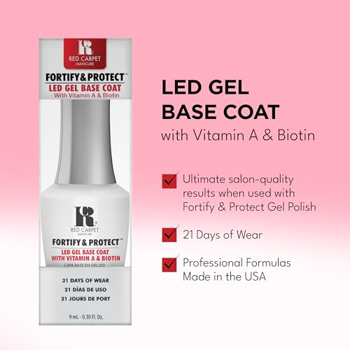 RC Red Carpet Manicure Fortify & Protect Gel Base Coat 9ml