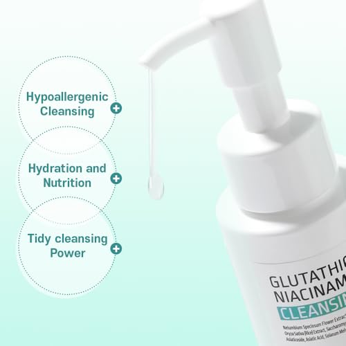 APLB Glutathione Niacinamide Cleansing Oil - 3.55 FL.OZ for Sensitive Skin