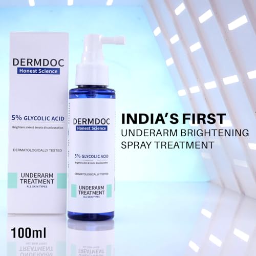 DermDoc 5% Glycolic Acid Underarm & Body Exfoliating Spray 3.38 fl oz