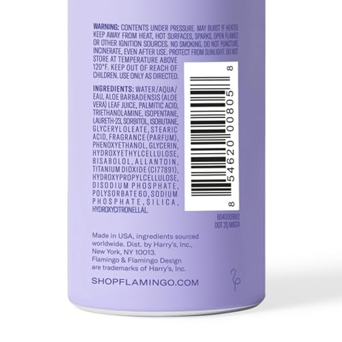 Flamingo Shaving Gel for Women, Foaming Gel with Aloe Vera, 6.7oz, 3ct