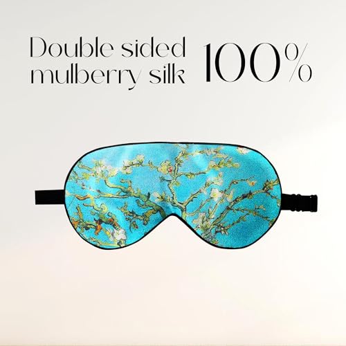 ZIMASILK Adjustable 100% Mulberry Silk Eye Mask for Sleep