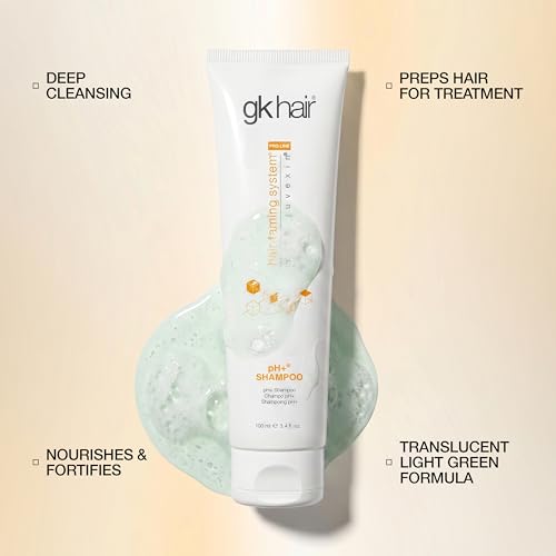 GK HAIR pH+ Clarifying Shampoo 3.4 Oz - Deep Clean for Oily Hair
