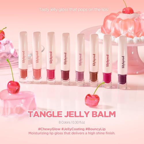 lilybyred Tangle Jelly Balm - Hydrating Lip Gloss, 08 Grape Jelly Bite