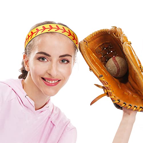 Yinder 2-Pack Softball Headbands for Girls & Women, Adjustable Sports Hair Accessories
