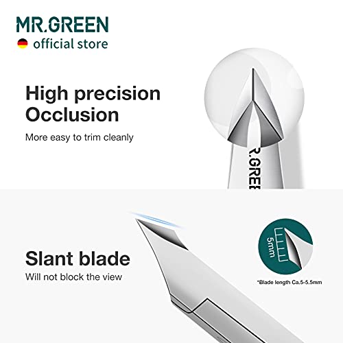 MR.GREEN Colored Titanium Cuticle Nippers - Precision Nail Clippers